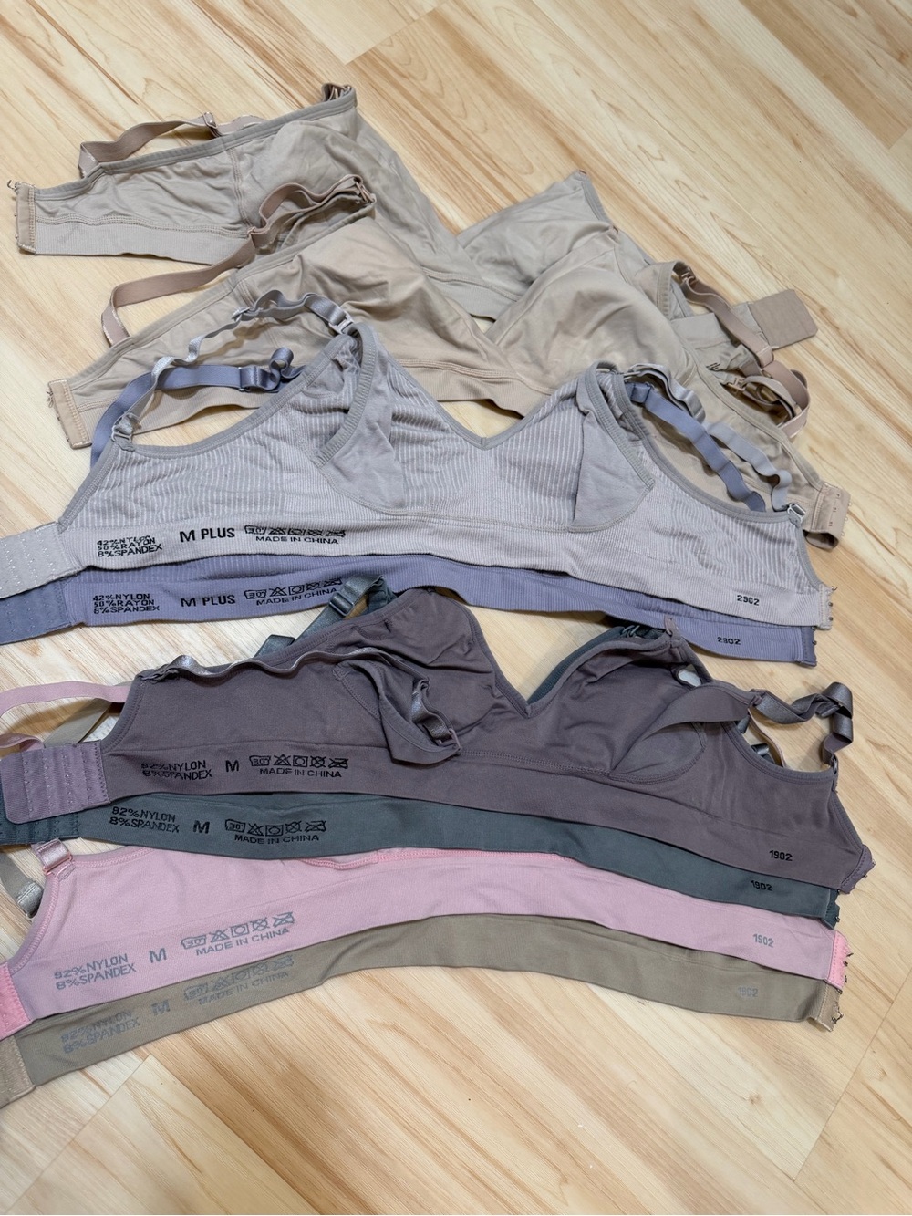 Nursing bras, Medium, various colors